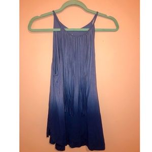 Fringe AE ombré tank top